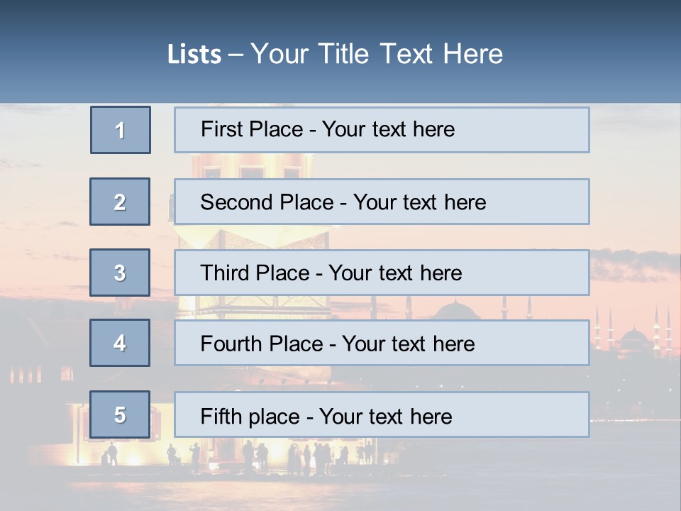 Historical Sundown Vacation PowerPoint Template