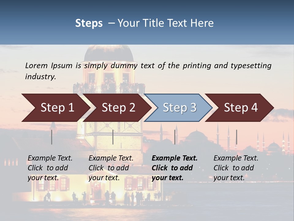 Historical Sundown Vacation PowerPoint Template