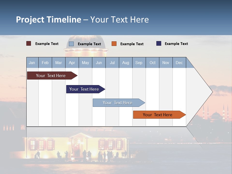 Historical Sundown Vacation PowerPoint Template