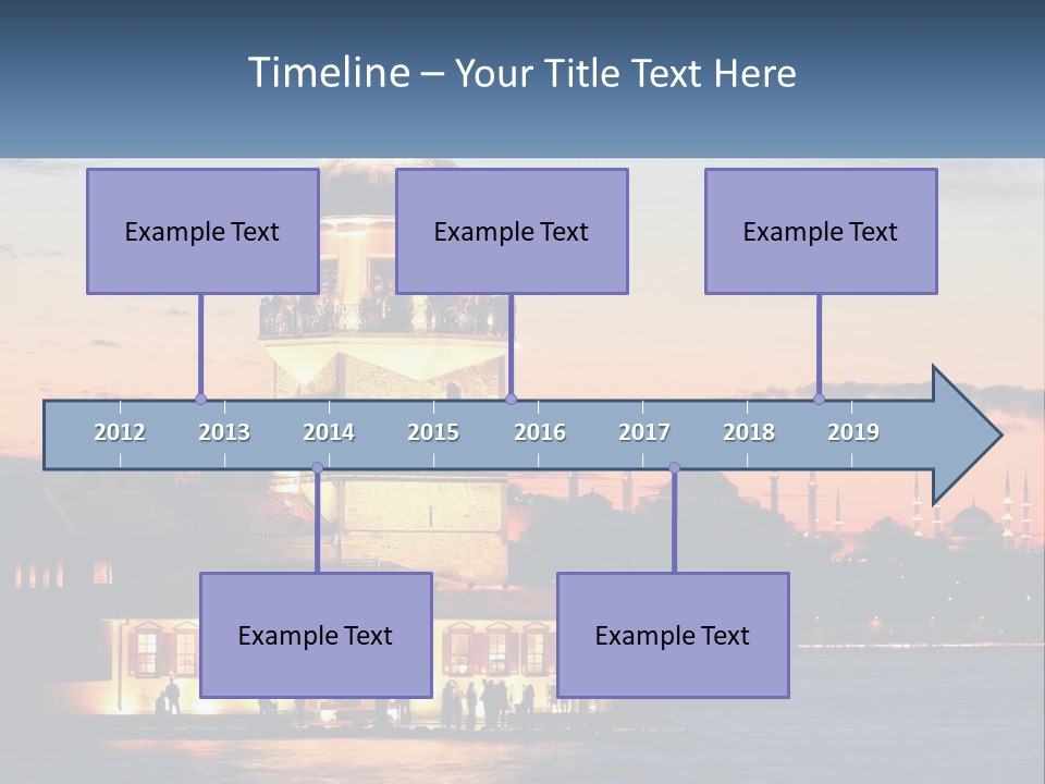 Historical Sundown Vacation PowerPoint Template
