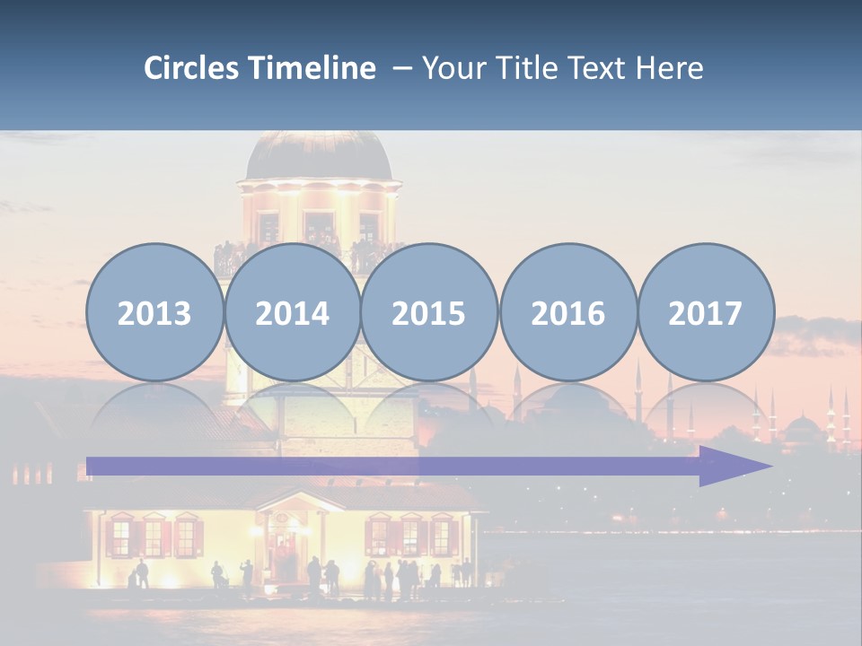 Historical Sundown Vacation PowerPoint Template