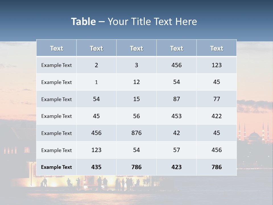 Historical Sundown Vacation PowerPoint Template