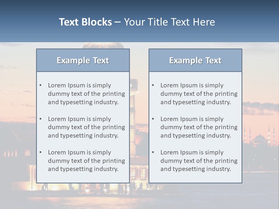 Historical Sundown Vacation PowerPoint Template