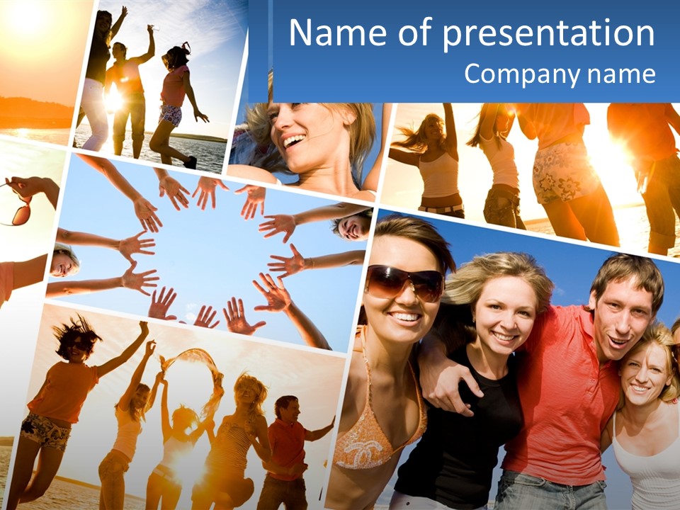 Friendship Beautiful Festival PowerPoint Template