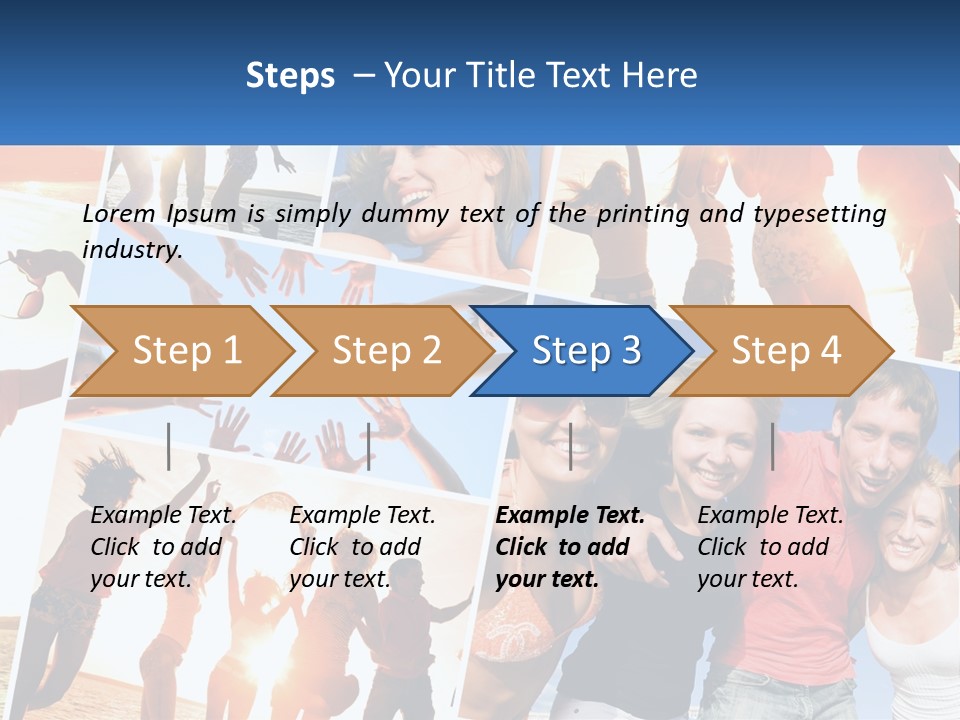 Friendship Beautiful Festival PowerPoint Template