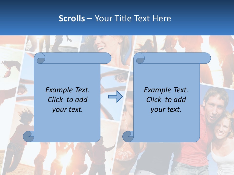 Friendship Beautiful Festival PowerPoint Template