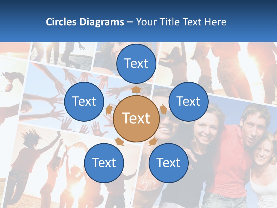 Friendship Beautiful Festival PowerPoint Template