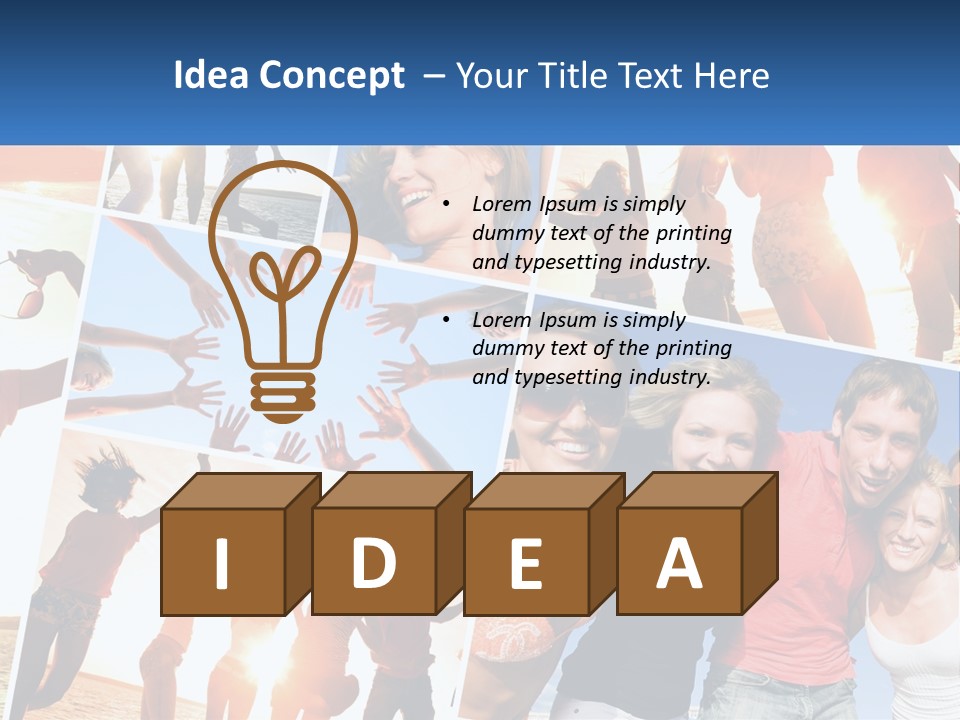 Friendship Beautiful Festival PowerPoint Template