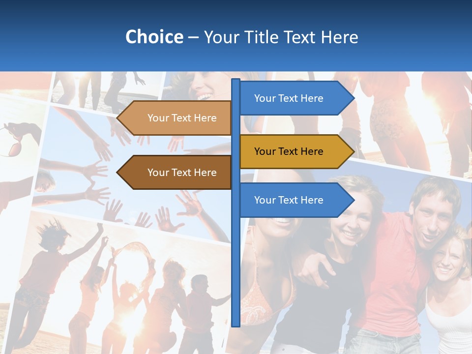 Friendship Beautiful Festival PowerPoint Template