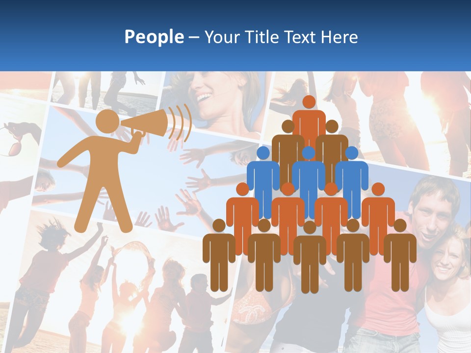 Friendship Beautiful Festival PowerPoint Template