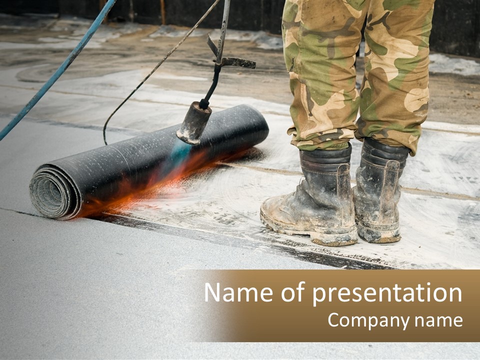 Torch Equipment Blowpipe PowerPoint Template