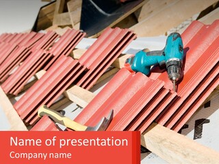 Red Assembly Clay PowerPoint Template