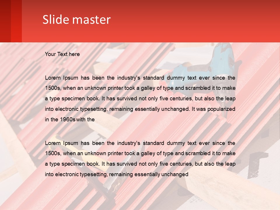 Red Assembly Clay PowerPoint Template