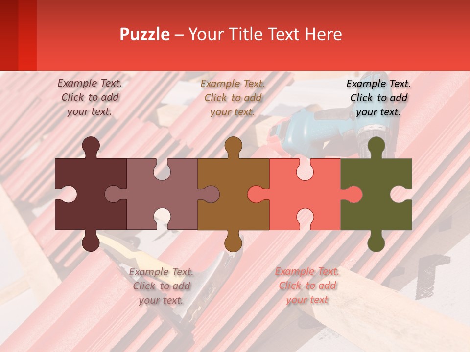 Red Assembly Clay PowerPoint Template