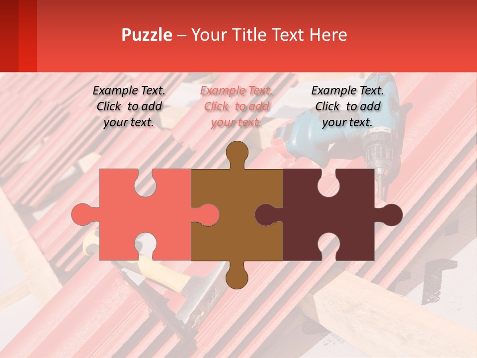 Red Assembly Clay PowerPoint Template