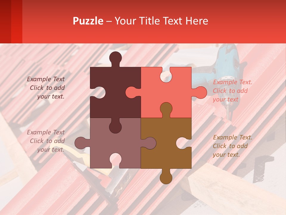 Red Assembly Clay PowerPoint Template