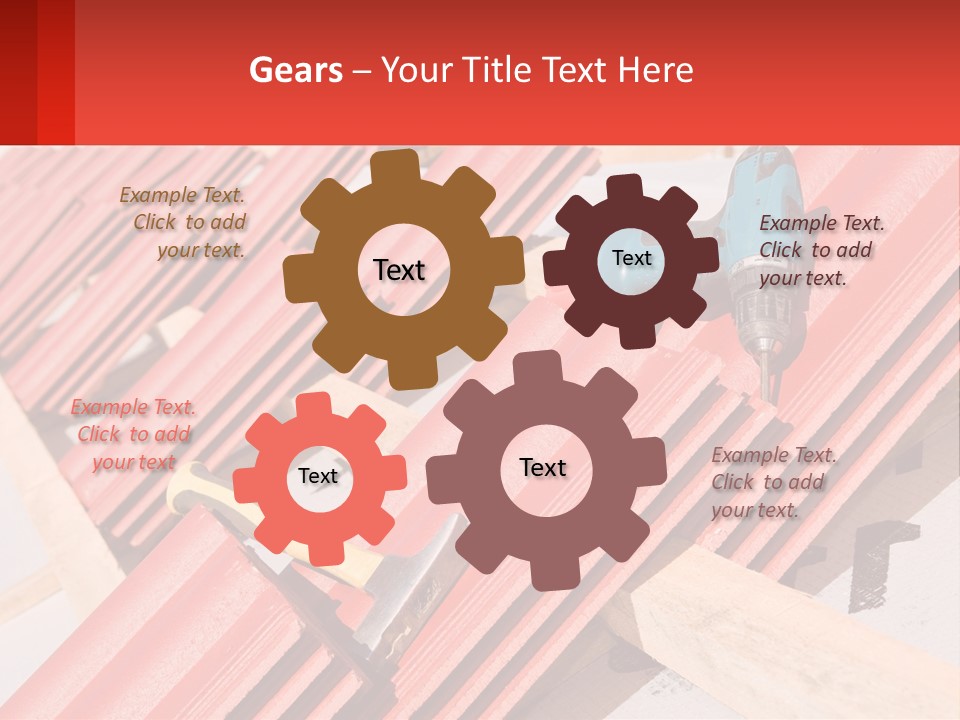 Red Assembly Clay PowerPoint Template