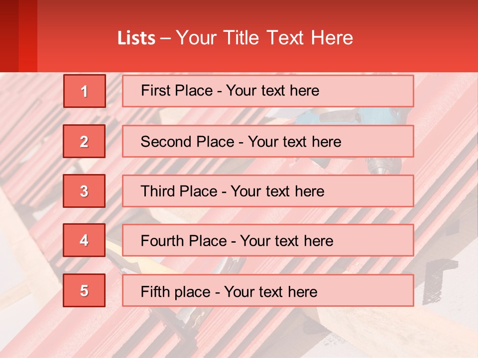 Red Assembly Clay PowerPoint Template