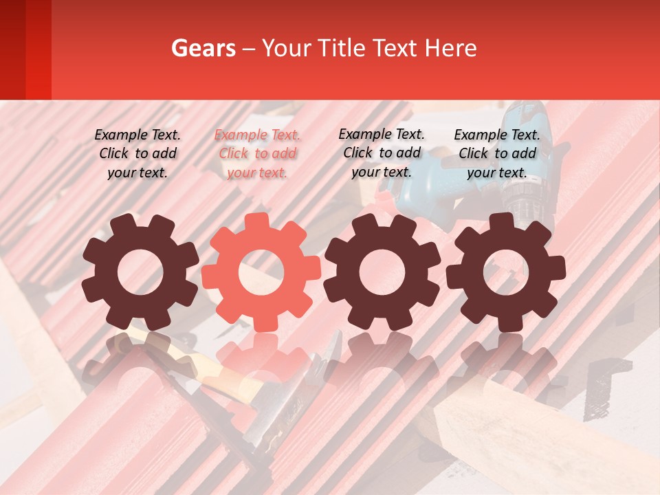 Red Assembly Clay PowerPoint Template