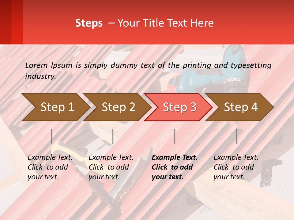 Red Assembly Clay PowerPoint Template
