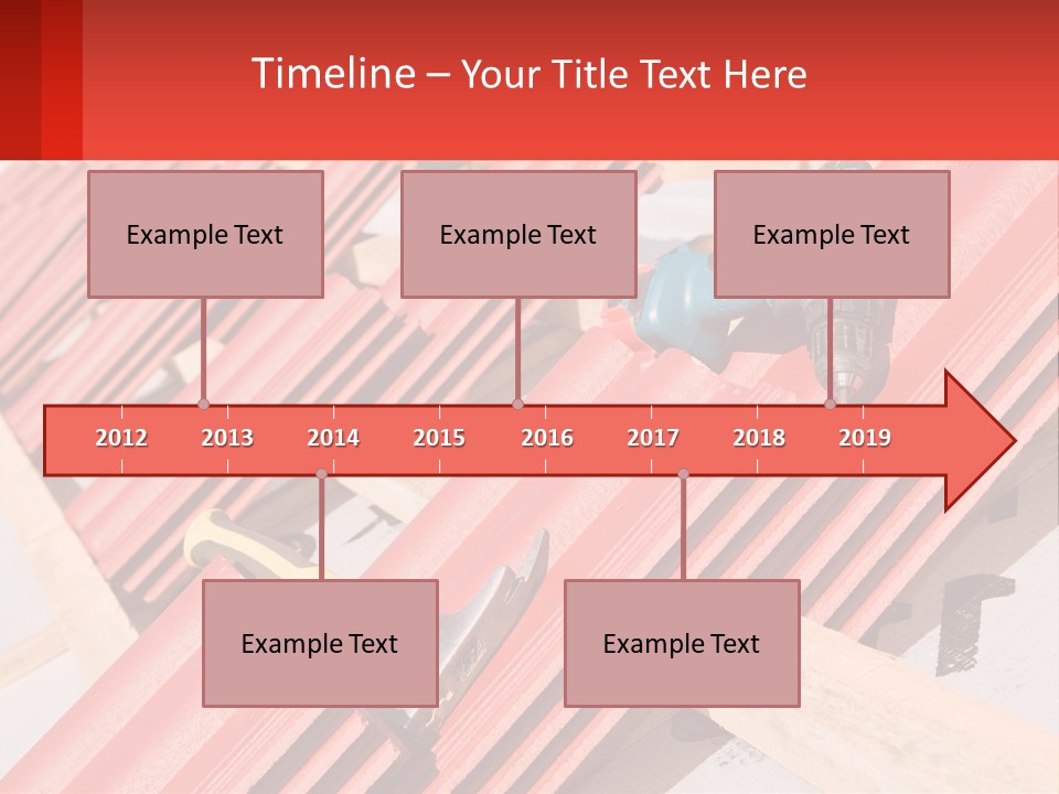 Red Assembly Clay PowerPoint Template