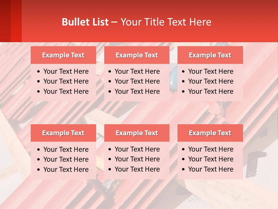 Red Assembly Clay PowerPoint Template