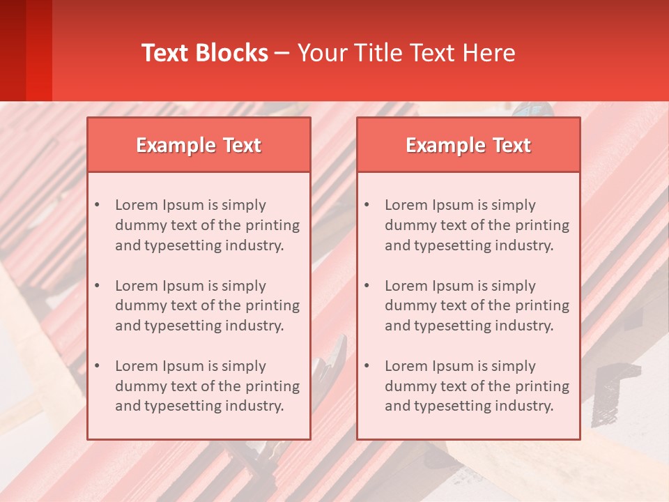 Red Assembly Clay PowerPoint Template