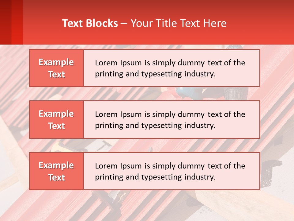 Red Assembly Clay PowerPoint Template
