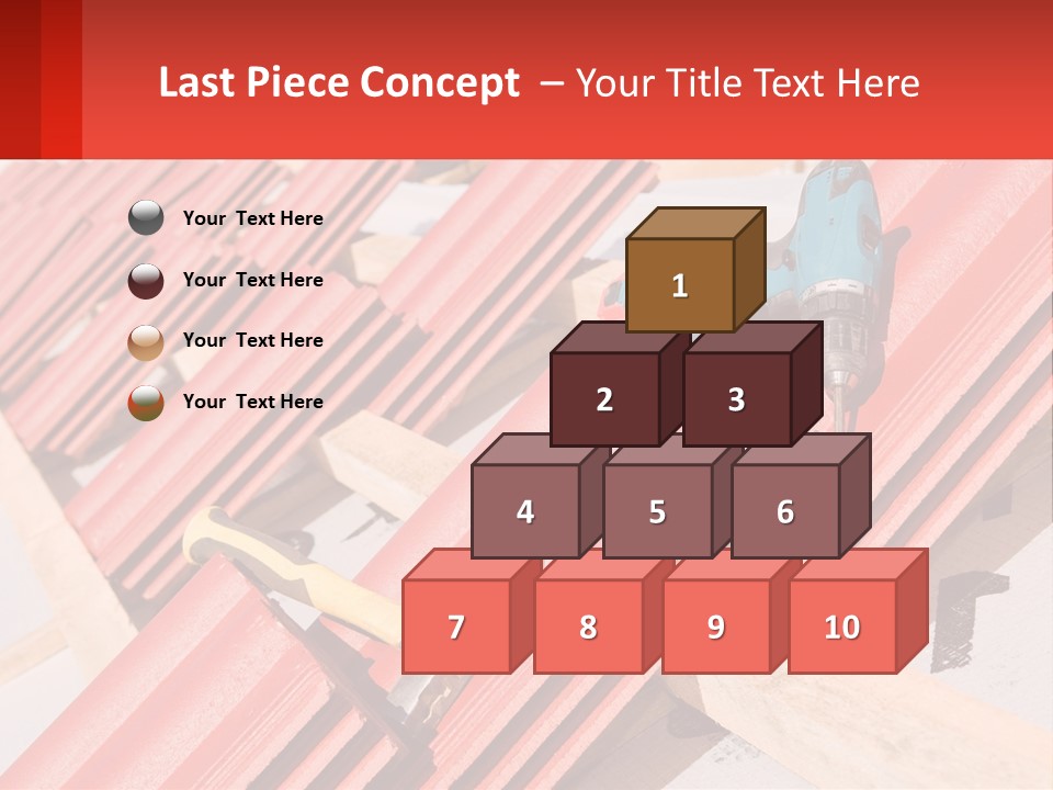Red Assembly Clay PowerPoint Template
