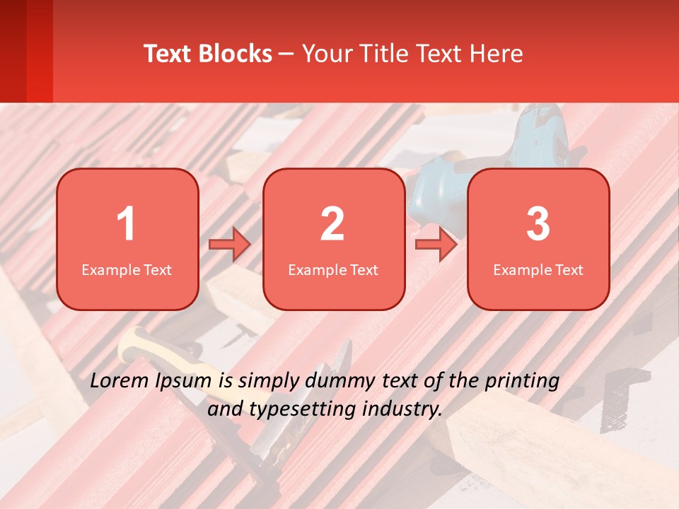 Red Assembly Clay PowerPoint Template