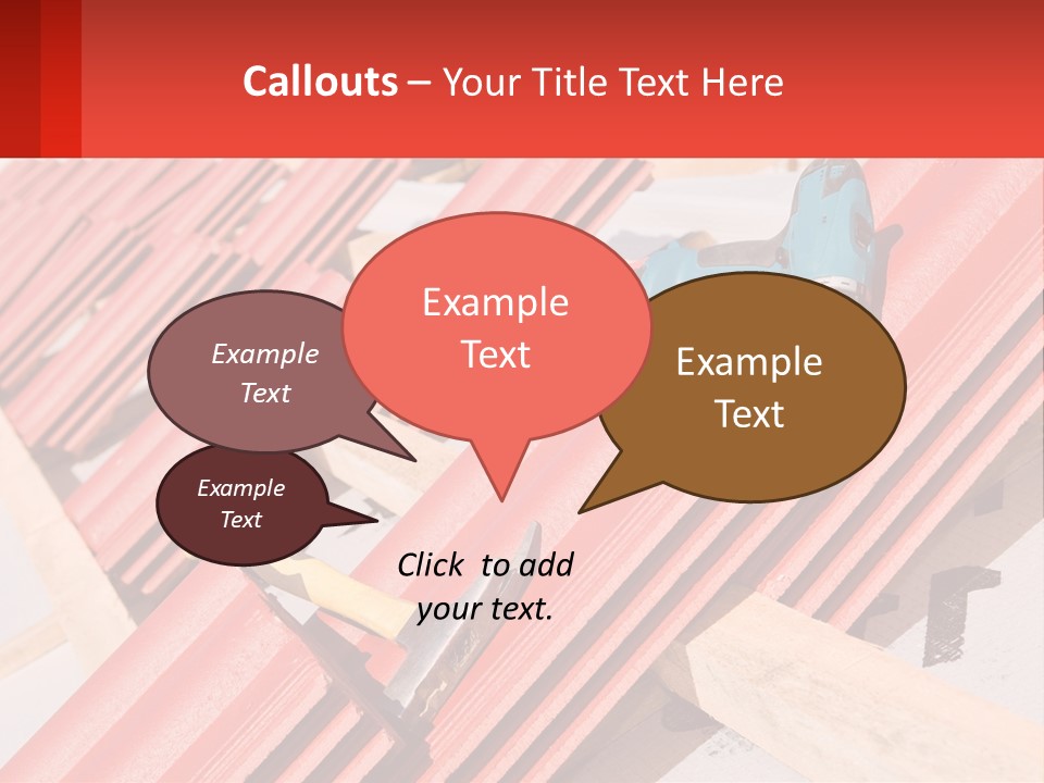 Red Assembly Clay PowerPoint Template