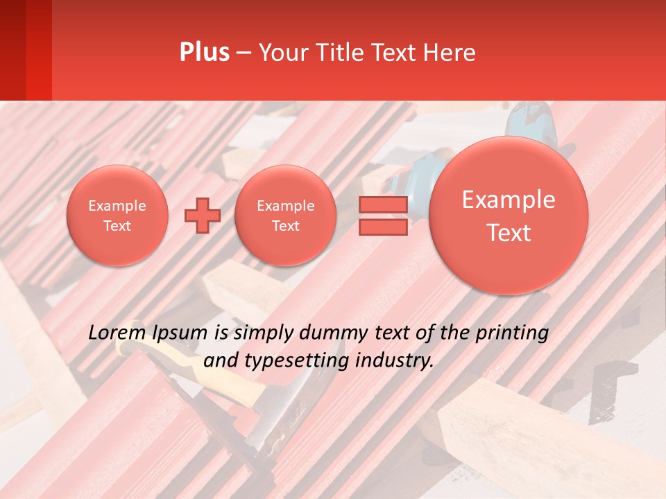 Red Assembly Clay PowerPoint Template