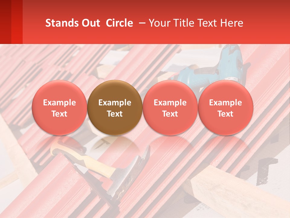 Red Assembly Clay PowerPoint Template