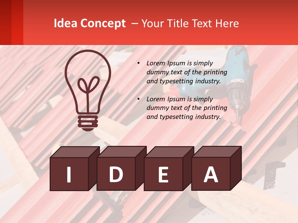 Red Assembly Clay PowerPoint Template