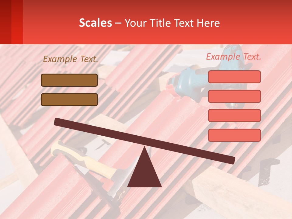 Red Assembly Clay PowerPoint Template