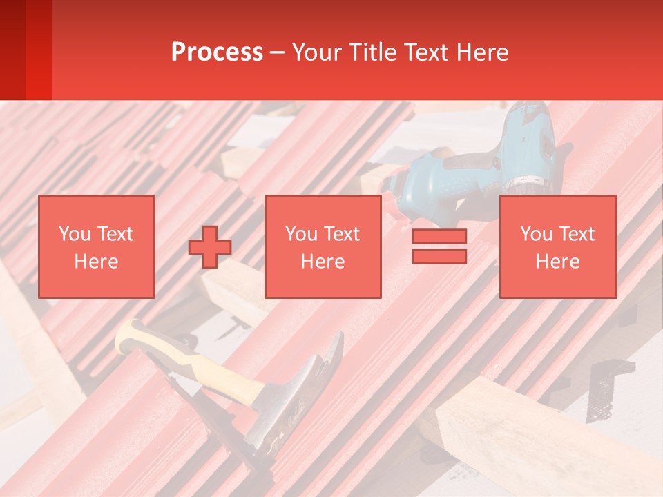 Red Assembly Clay PowerPoint Template