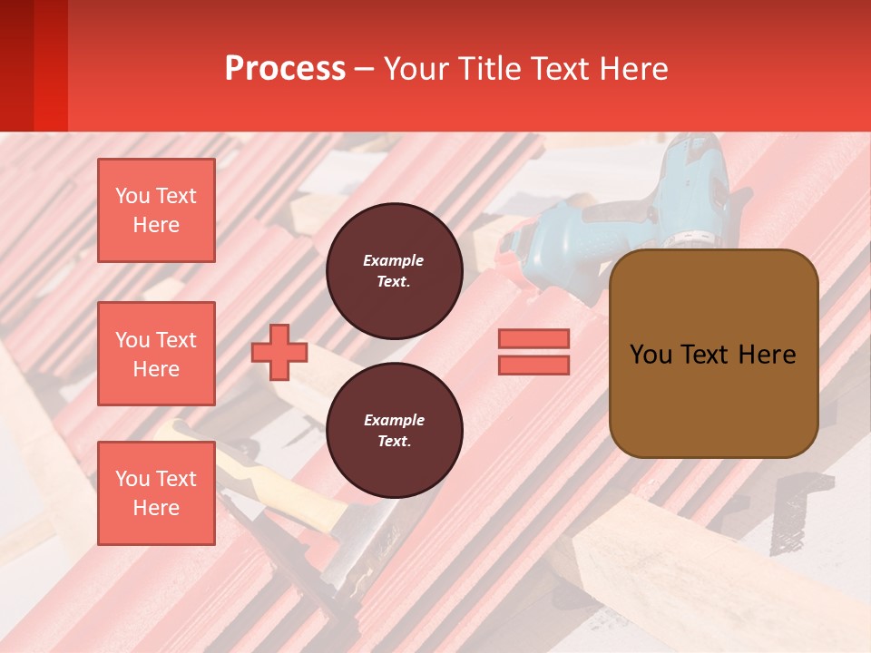 Red Assembly Clay PowerPoint Template