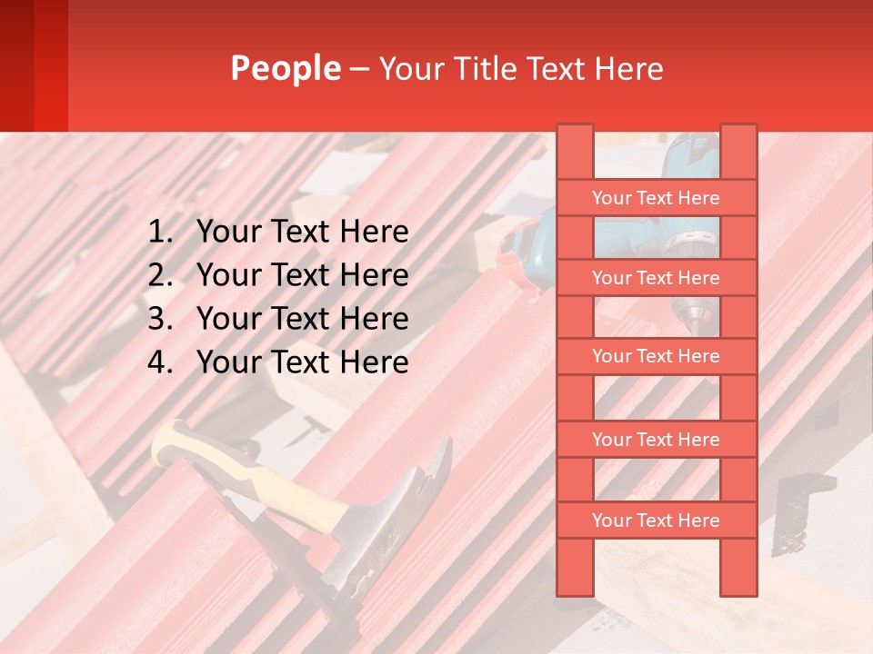 Red Assembly Clay PowerPoint Template