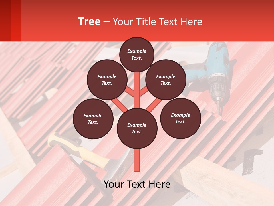 Red Assembly Clay PowerPoint Template