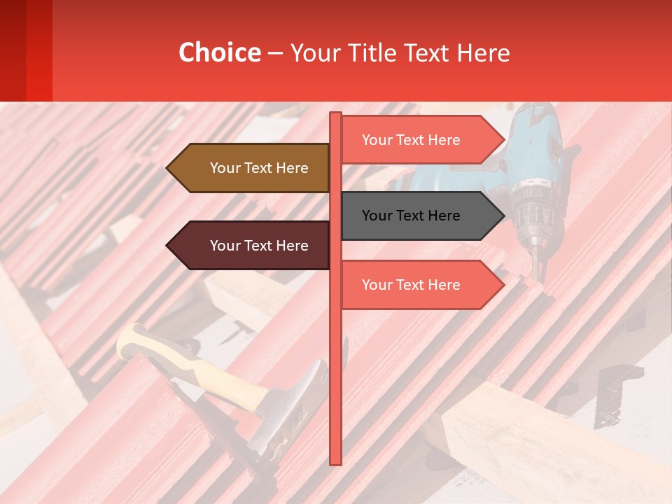Red Assembly Clay PowerPoint Template