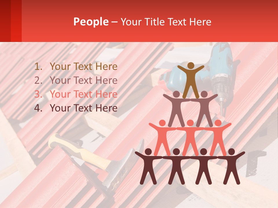 Red Assembly Clay PowerPoint Template
