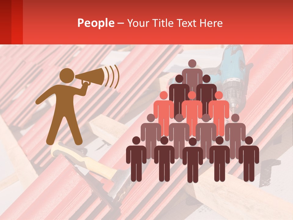 Red Assembly Clay PowerPoint Template