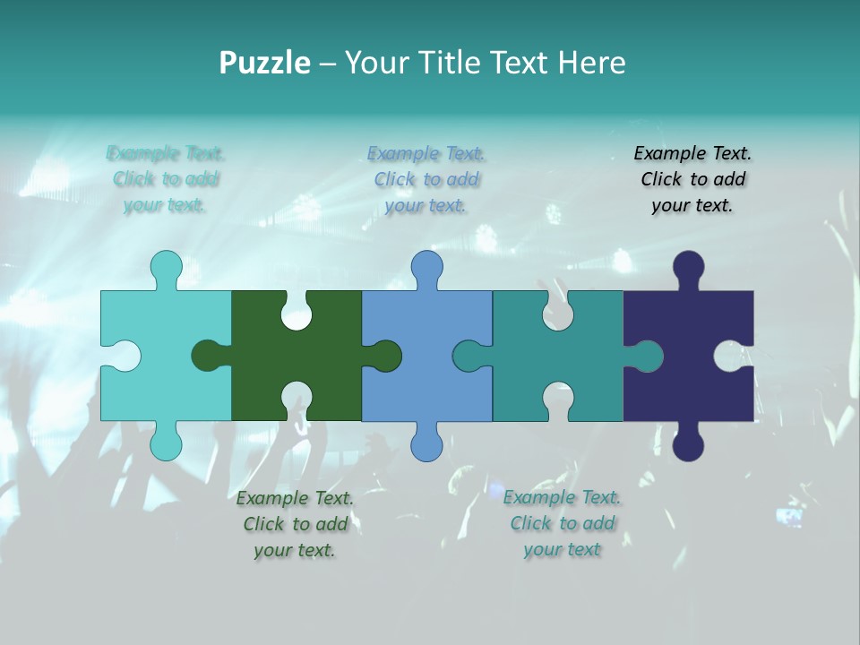 Fan Audience Techno PowerPoint Template