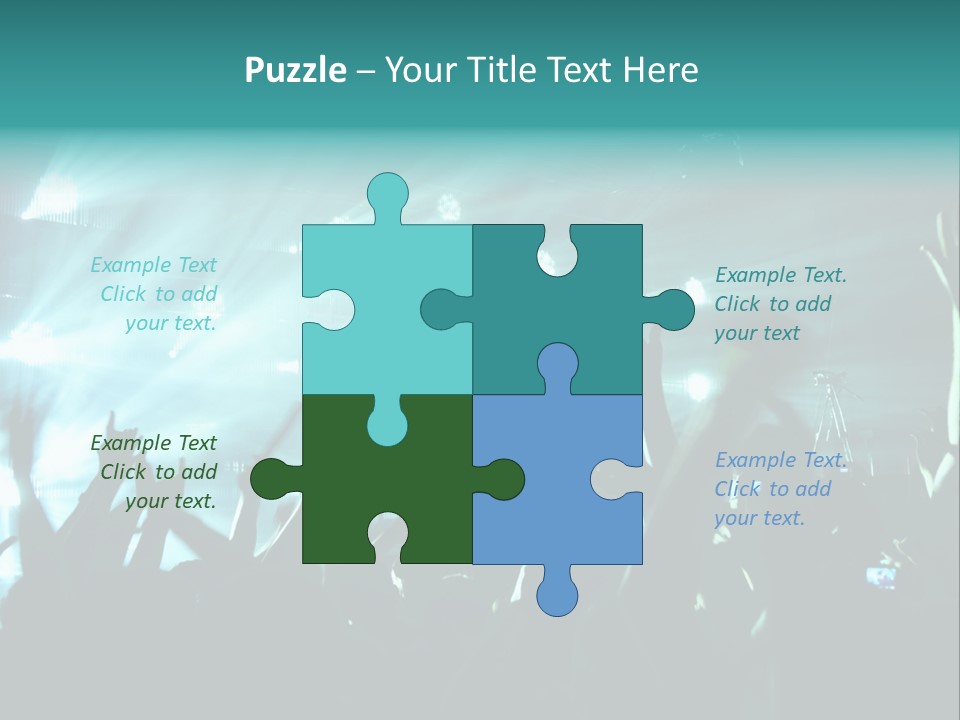 Fan Audience Techno PowerPoint Template