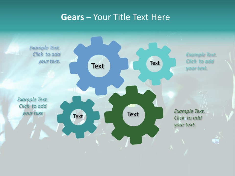 Fan Audience Techno PowerPoint Template