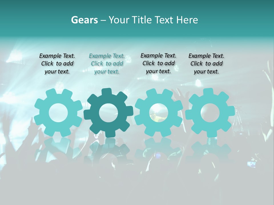 Fan Audience Techno PowerPoint Template