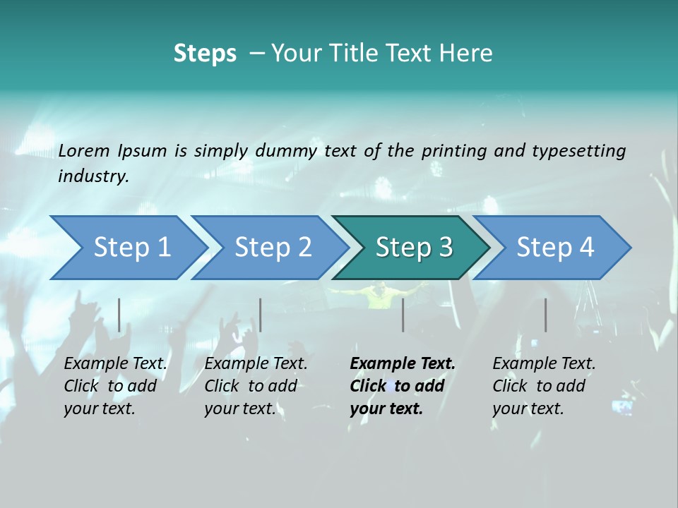 Fan Audience Techno PowerPoint Template