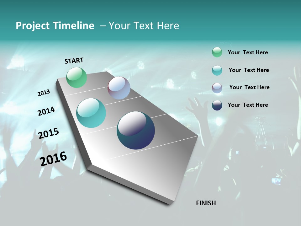 Fan Audience Techno PowerPoint Template