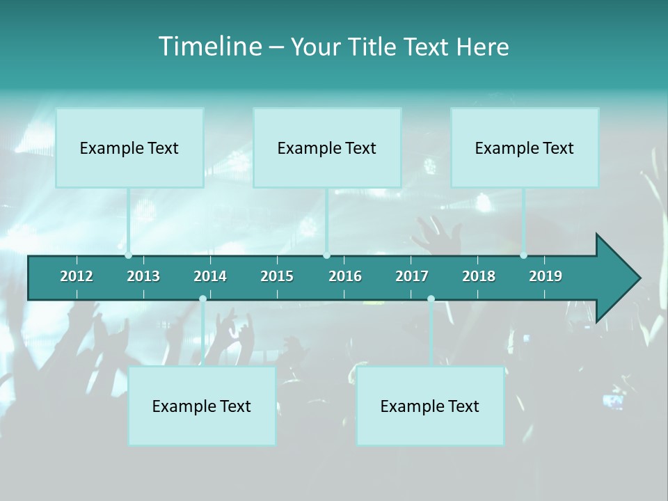 Fan Audience Techno PowerPoint Template