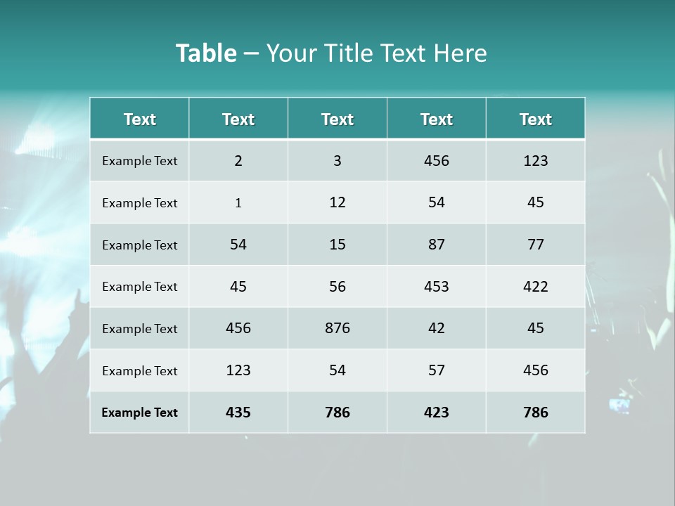 Fan Audience Techno PowerPoint Template